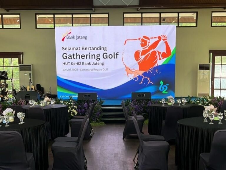 sewa videotron acara golf semarang